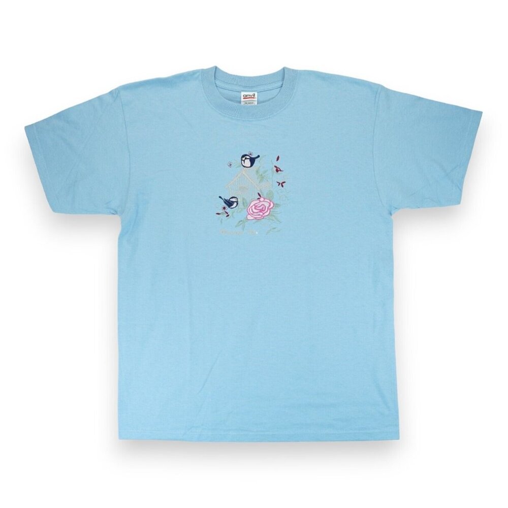 Vintage Women’s Branson Missouri T-Shirt Embroidered Birds & Flowers Size‎ Large